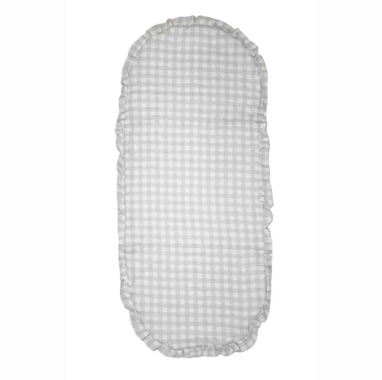 Salvacolchón Vichy gris - Imagen 1