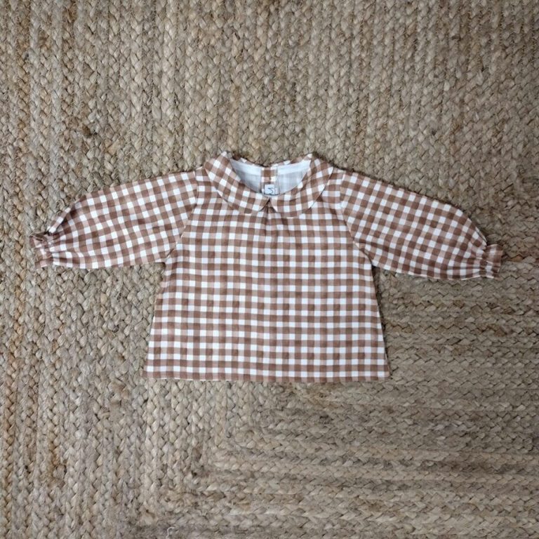Blusa vichy teja - Imagen 1