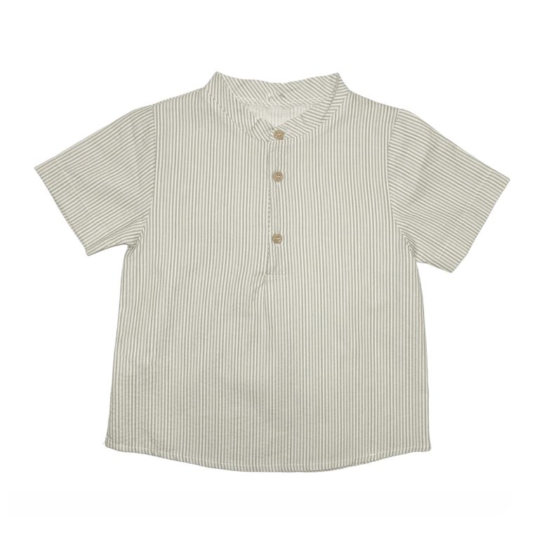 Camisa rayas verde - Imagen 1