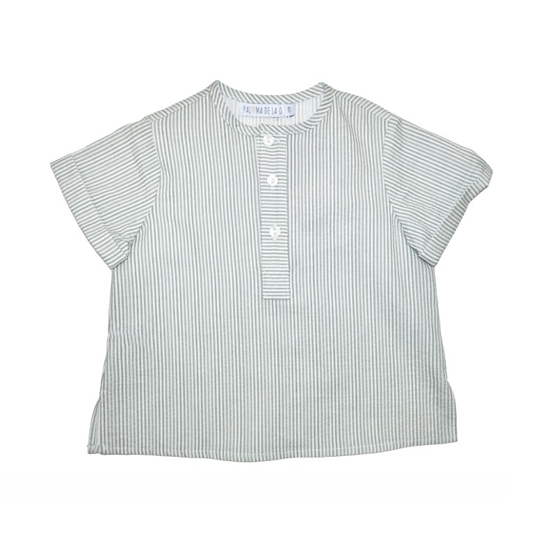Camisa Mil Rayas Mint - Imagen 1