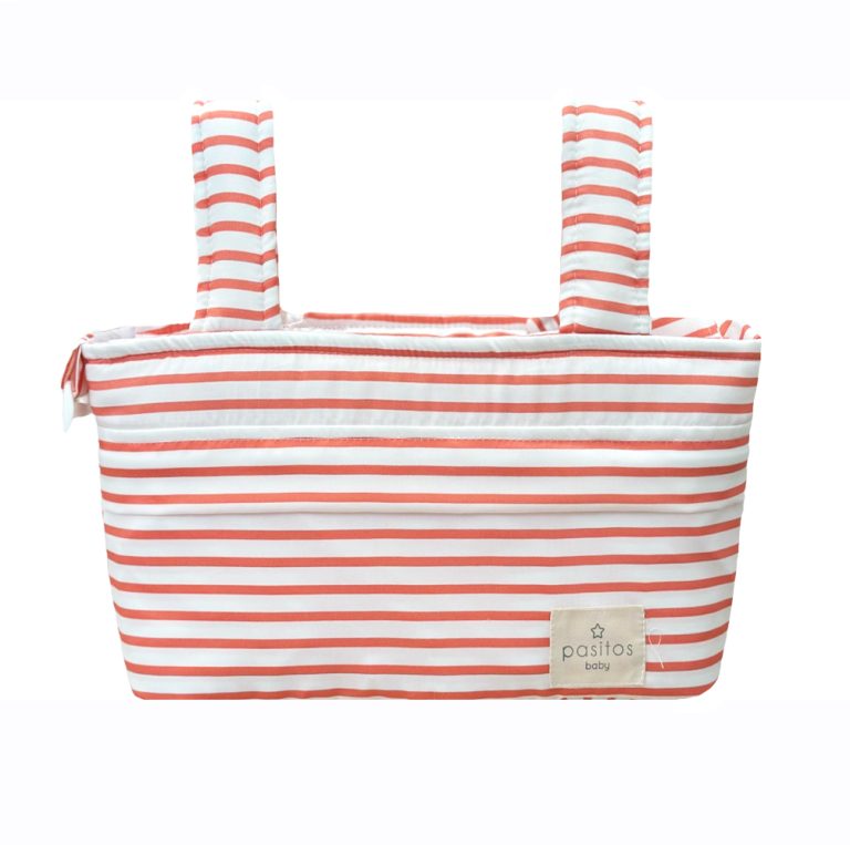 Bolsa mini rayas coral - Imagen 1