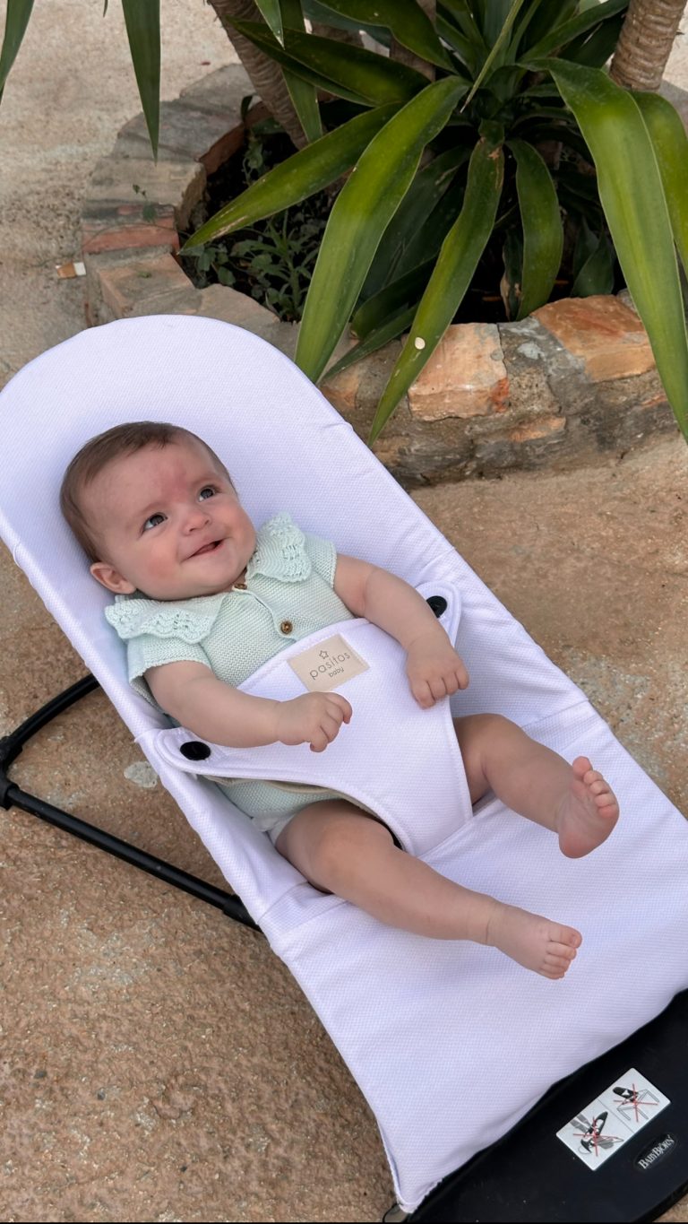 Funda hamaca Babyjörn piqué blanca - Imagen 1