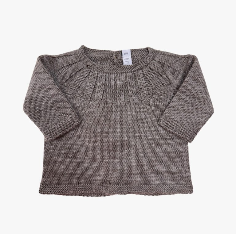 Suéter canalé tostado - Imagen 1