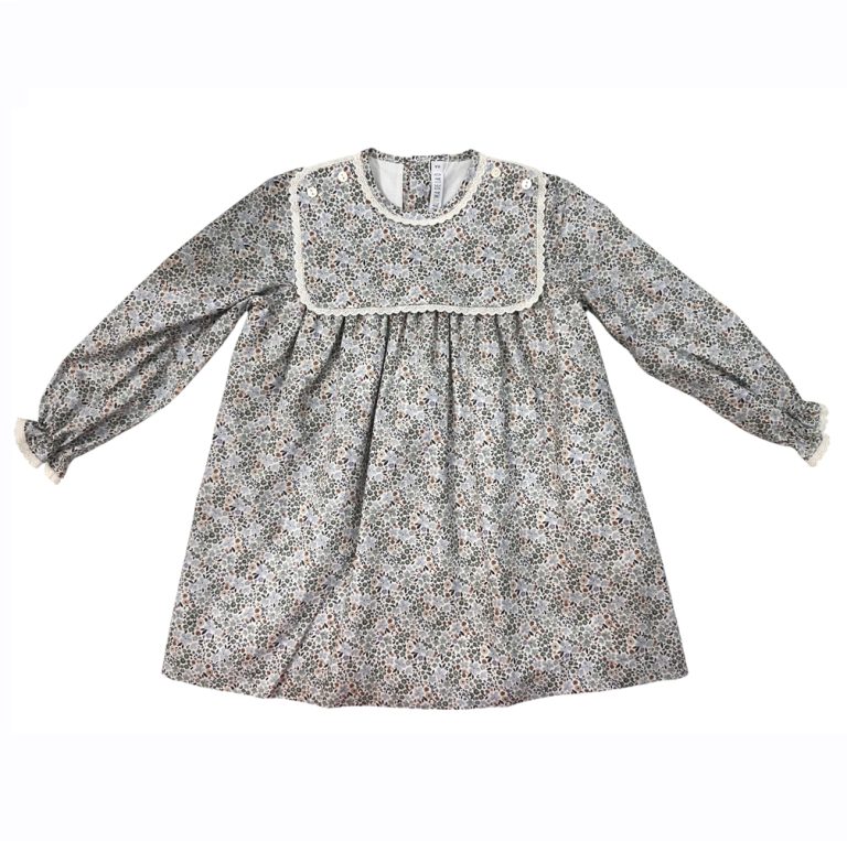 Vestido flores Beige - Imagen 1