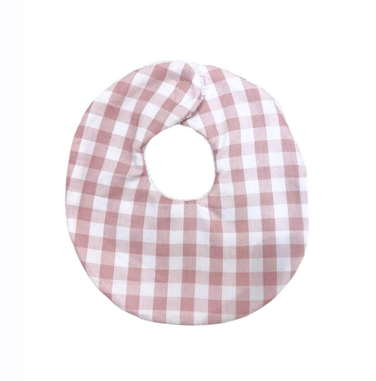 Babero Vichy Rosa - Imagen 1