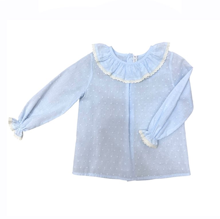 Blusa Plumeti Celeste - Imagen 1