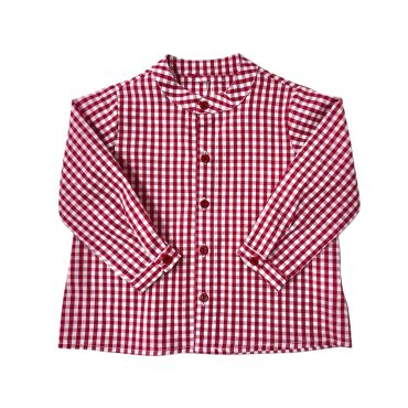 Camisa mao Vichy rojo