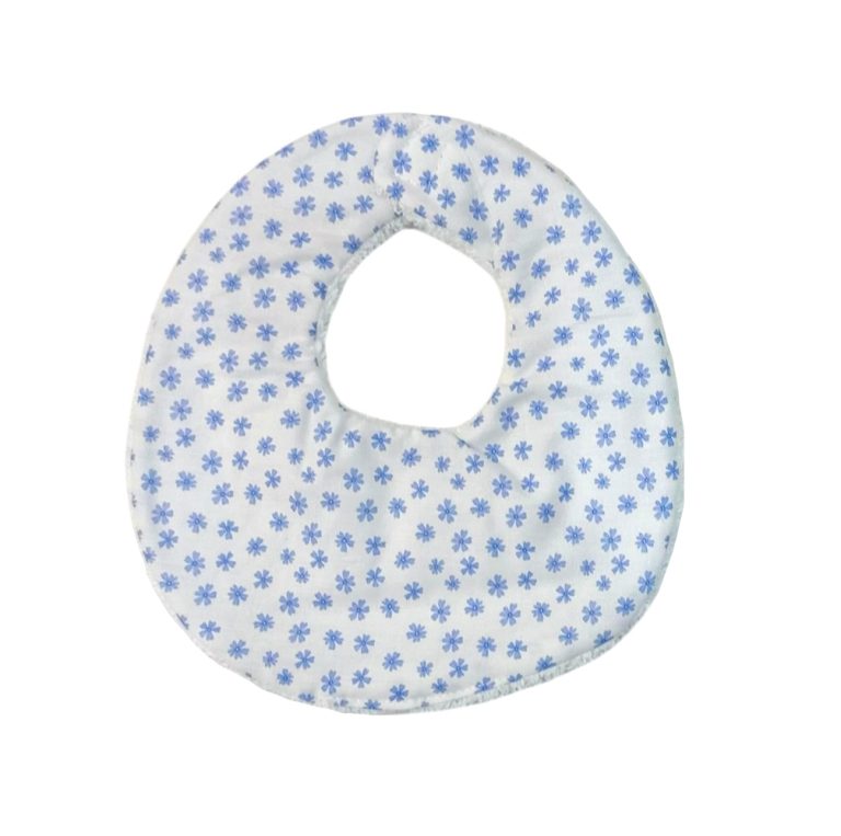 Babero Florecilla azul - Imagen 1