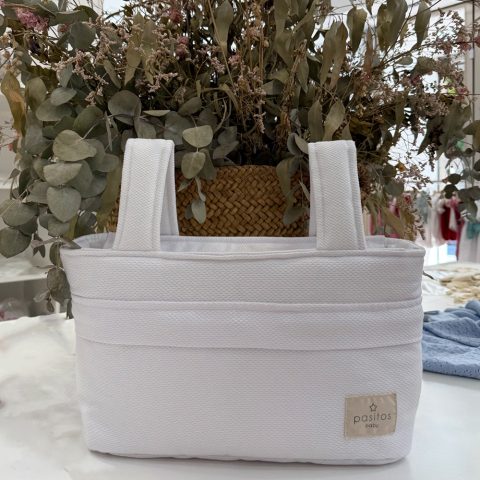 Bolsa mini pique blanco