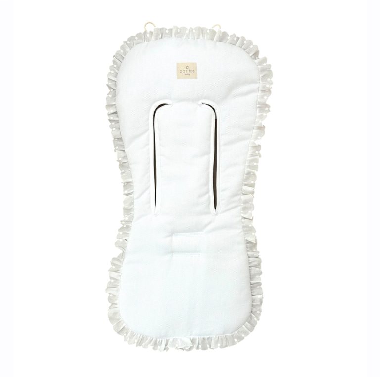 Colchoneta Pique blanco encaje - Imagen 1