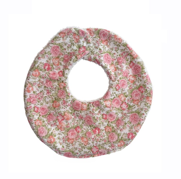 Babero Peonia rosa - Imagen 1