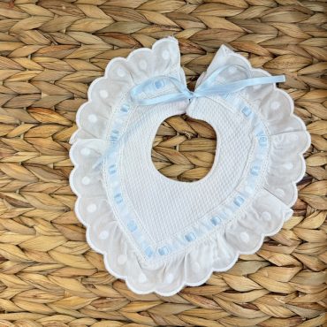 Babero pico Maria celeste