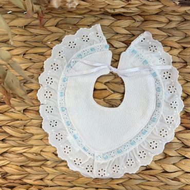 Babero pico Marisa celeste