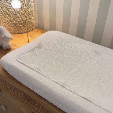 Pack funda cambiador pique blanco y protector