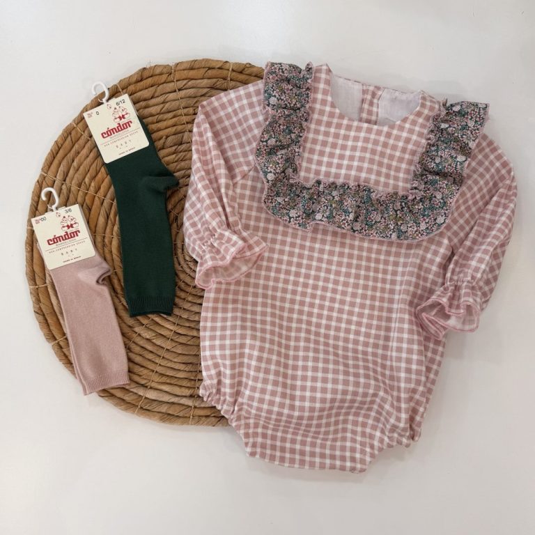 Pelele vichy Peonia - Imagen 1