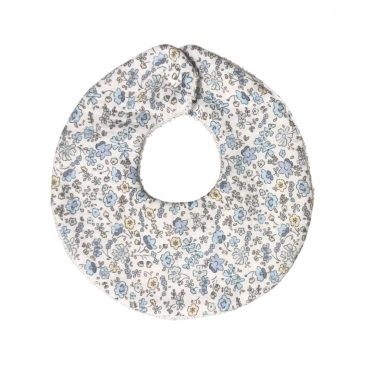 Babero Flores celestes