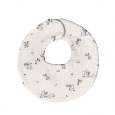 Babero Conejitos celeste