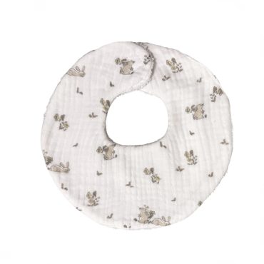 Babero Conejitos beige