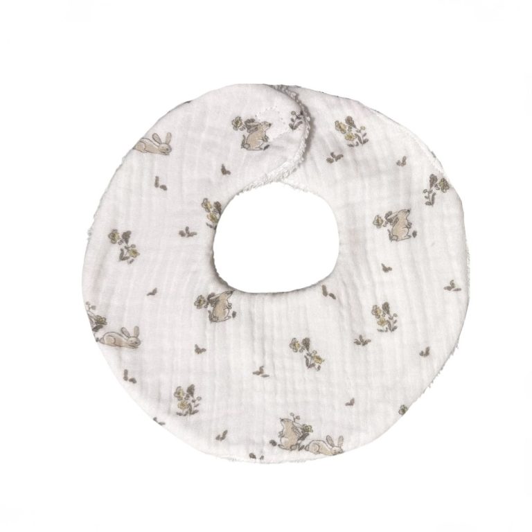 Babero Conejitos beige - Imagen 1