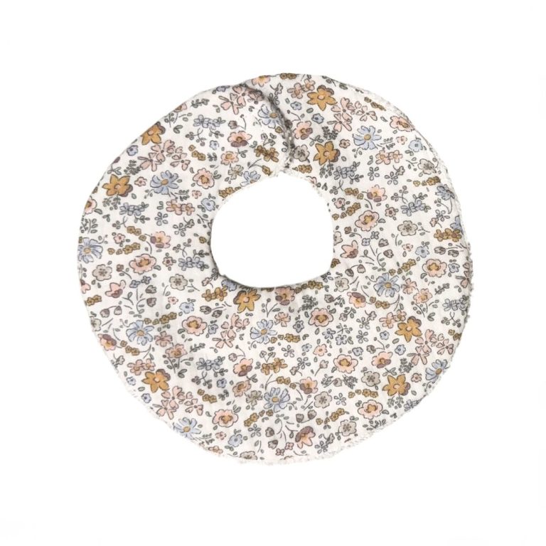 Babero Flores beige - Imagen 1