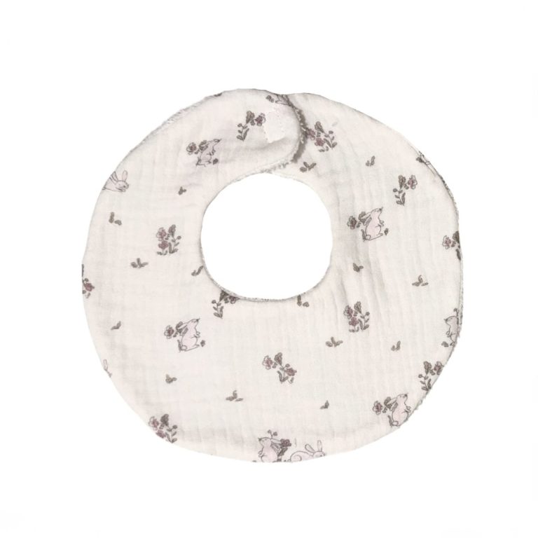 Babero Conejitos rosas - Imagen 1