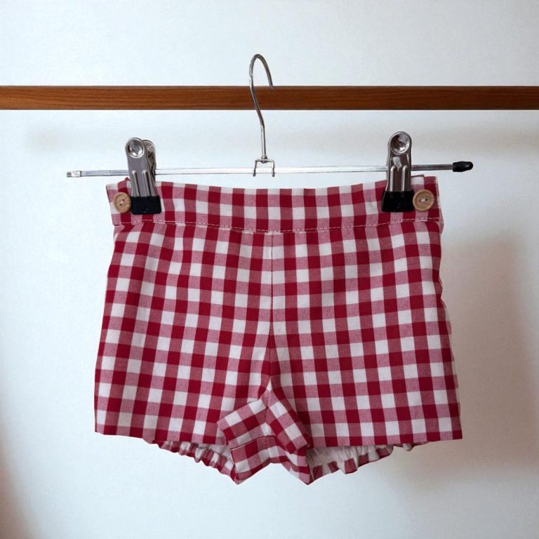 Short vichy rojo - Imagen 1