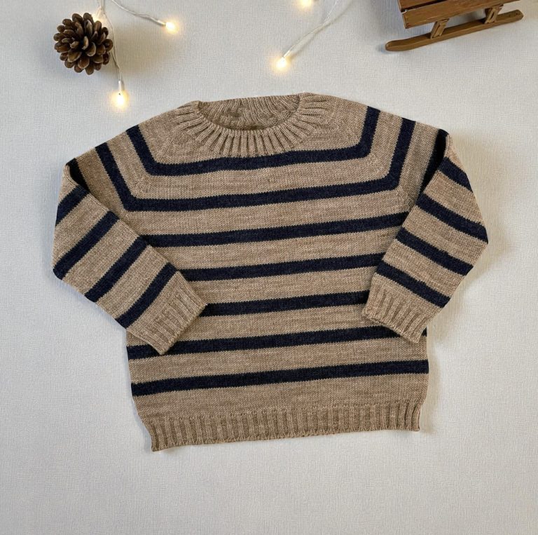 Suéter rayas tostado - Imagen 1