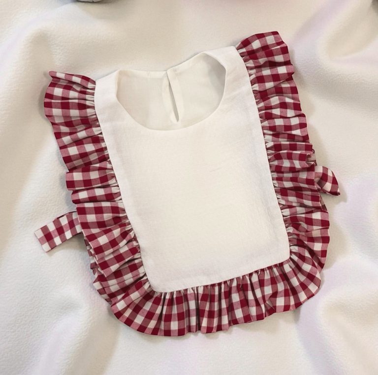 Chaleco pechito Vichy rojo - Imagen 1