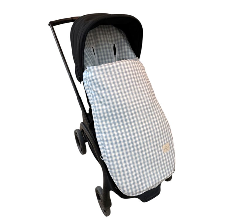 Saco silla Vichy celeste - Imagen 1