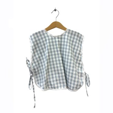 Escapulario vichy celeste 4-5 Años