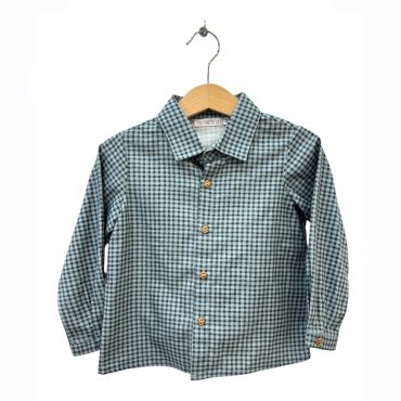 Camisa azul vichy 2 Años