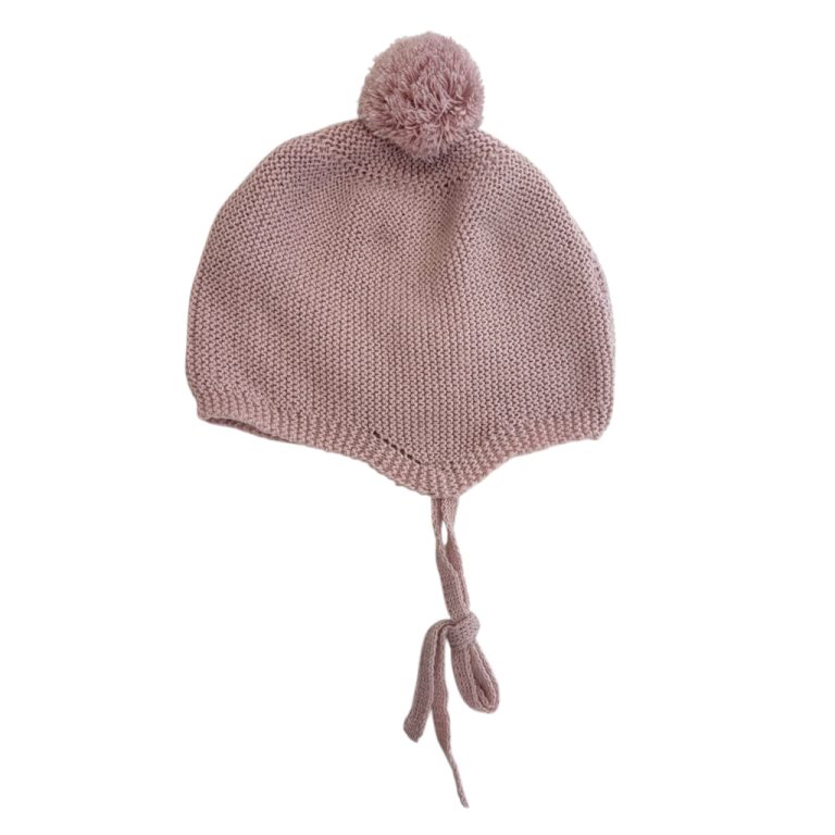 Capota pompón rosa - Imagen 1