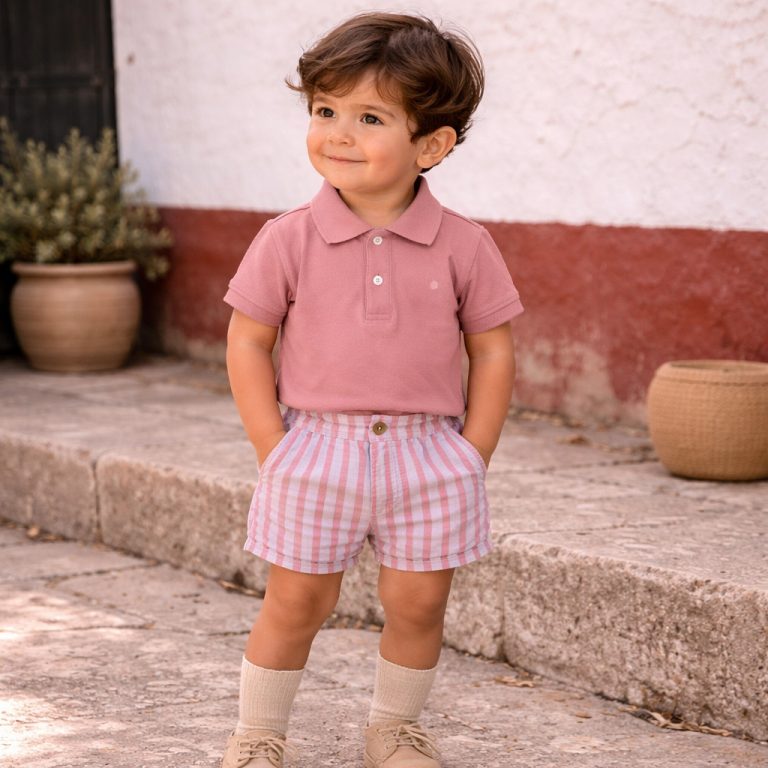 Short rayas pomelo - Imagen 1