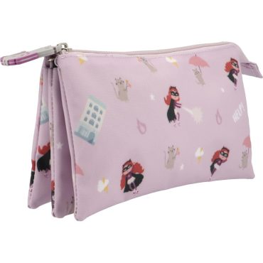Estuche con 3 Compartimentos Fantastic Girl Personalizable