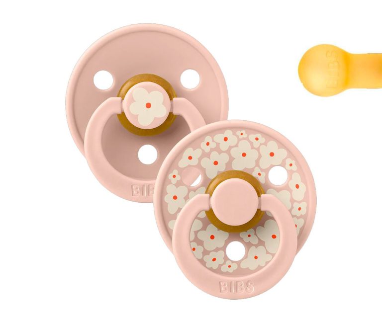 601012-1200x1000-1 2 Chupetes BIBS Studio Colour Round Jasmine Blush Mix - Imagen 1