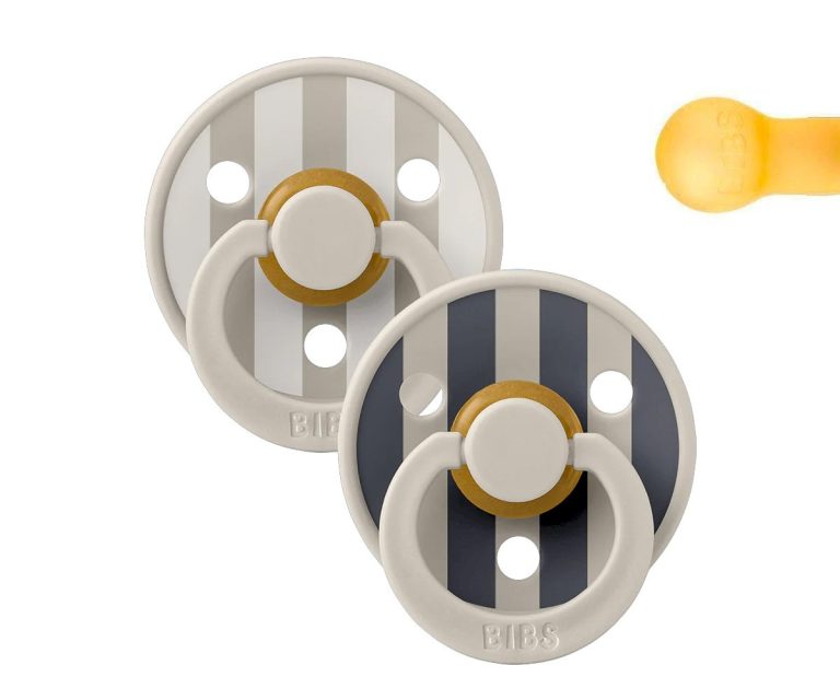 2 Chupetes BIBS Studio Colour Round Block Sand Mix - Imagen 1