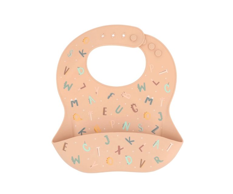 Babero Silicona Funny Letters - Imagen 1