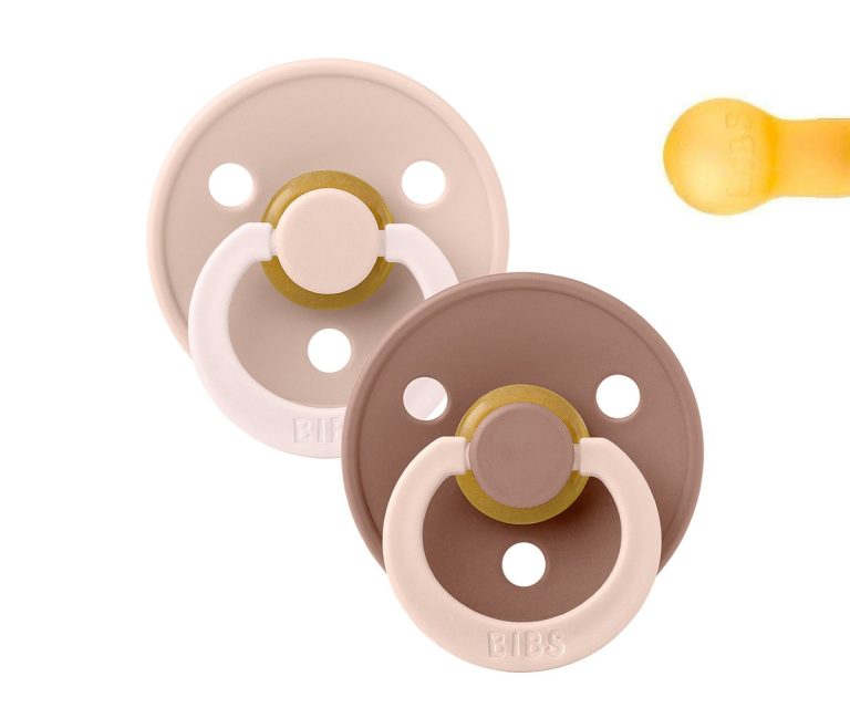 2 Chupetes BIBS Studio Colour Fusion Round Blush Woodchuck Mix - Imagen 1