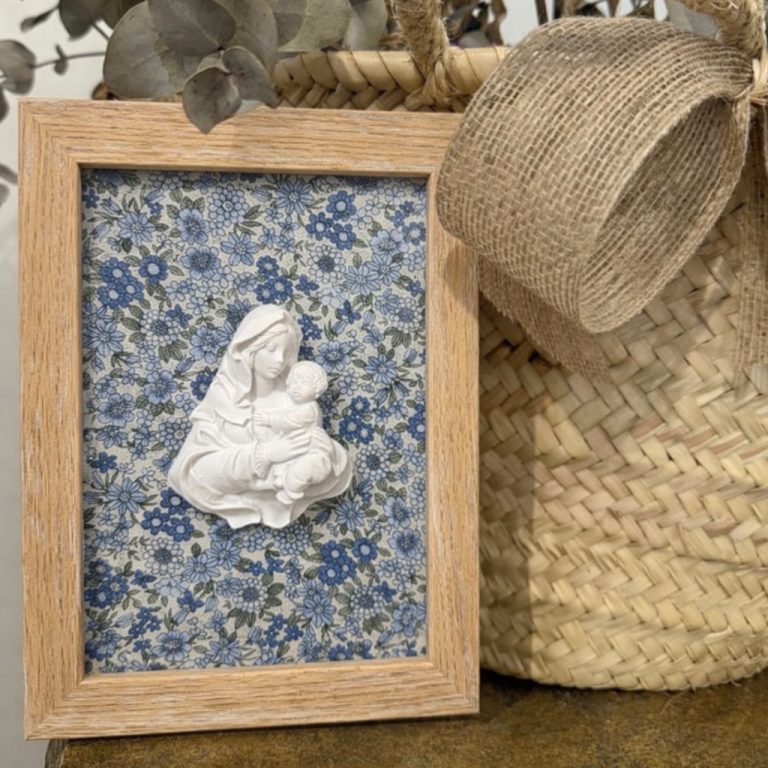 Marco Virgen de la familia Margarita Azul - Imagen 1