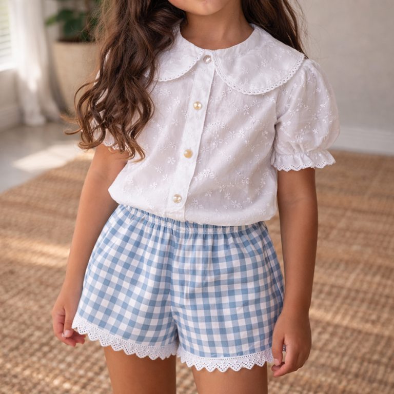 Short vichy azul - Imagen 2