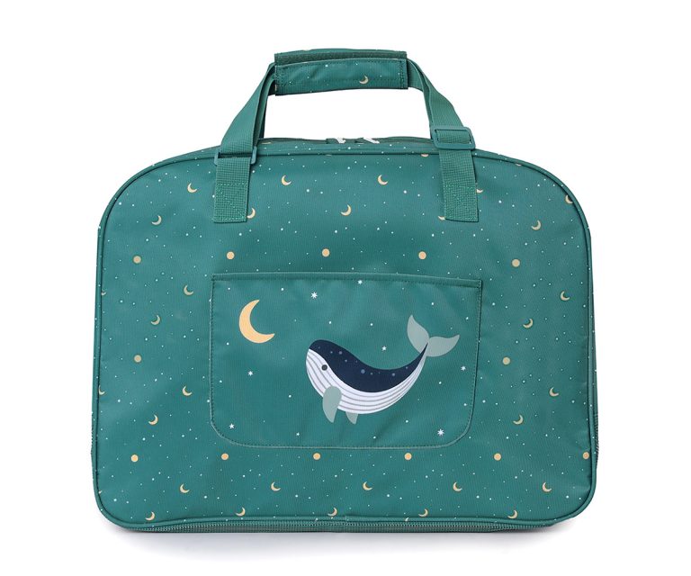 Bolso de Playa con Rejilla Whale Teal - Imagen 1