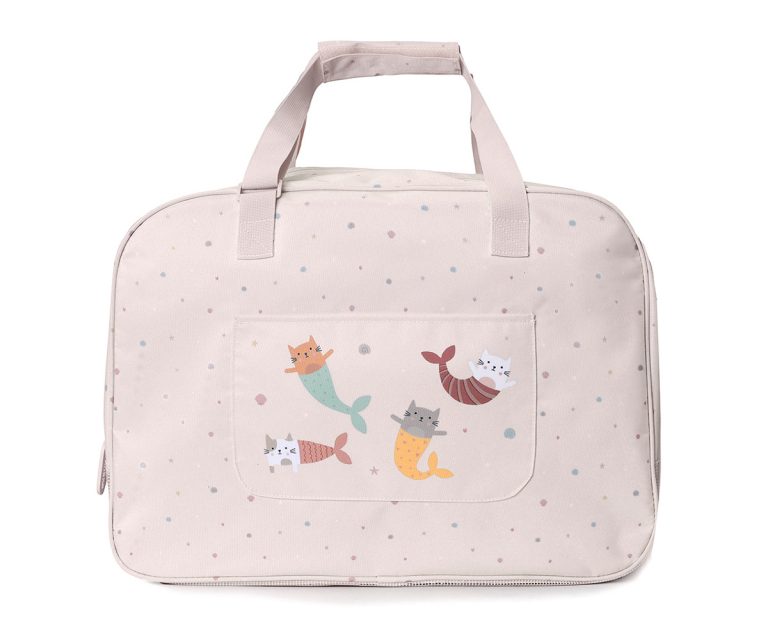 Bolso de Playa con Rejilla Mermaid Cats - Imagen 1