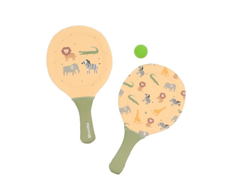 Palas de Playa Neopreno Wild Animals con Pelota - Imagen 1
