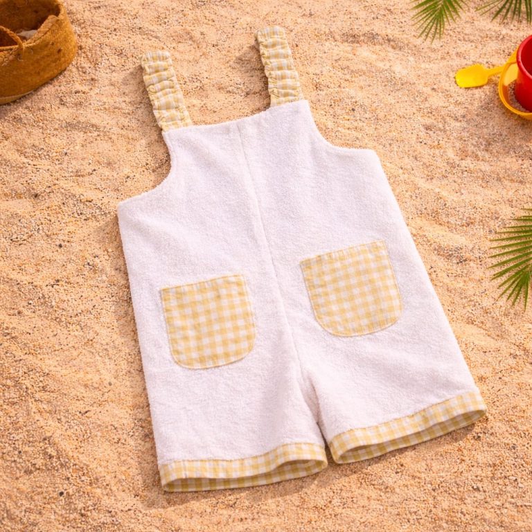 Peto rizo Vichy amarillo - Imagen 1