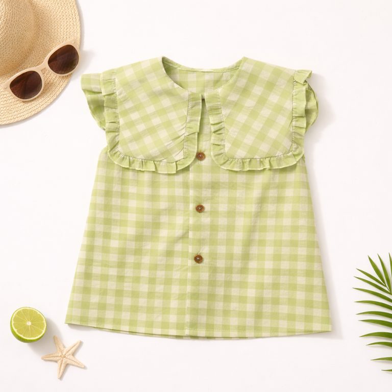 Blusa vichy mint - Imagen 1