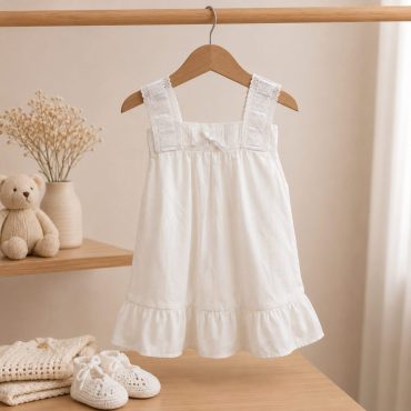 Camisón entredós blanco