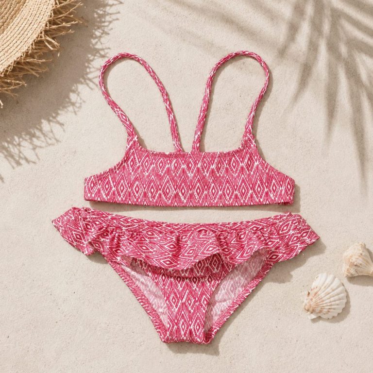 Bikini Top Recto Rombo Rojo - Imagen 1