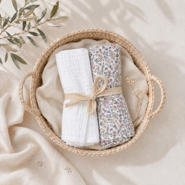 Pack gasitas florecillas/blanca - Imagen 1
