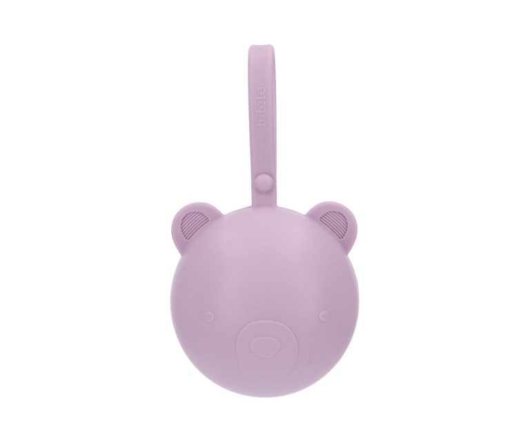Portachupetes Silicona Bear Lilac - Imagen 1