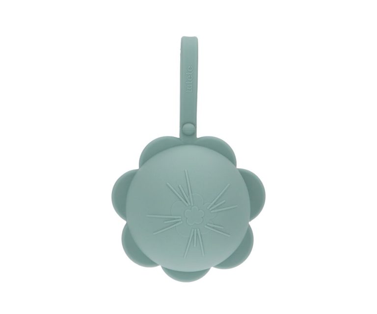 Portachupetes Silicona Flor Light Sage - Imagen 1